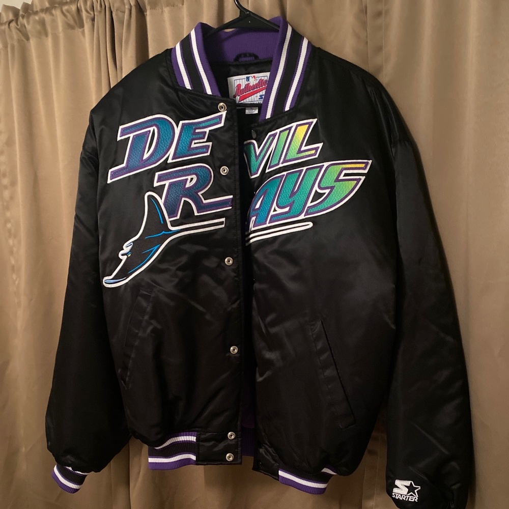 Authentic Devil rays, black jacket